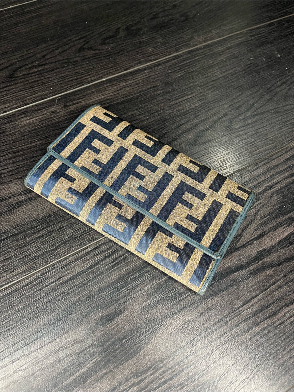 Fendi Vintage Zucca Flap Wallet